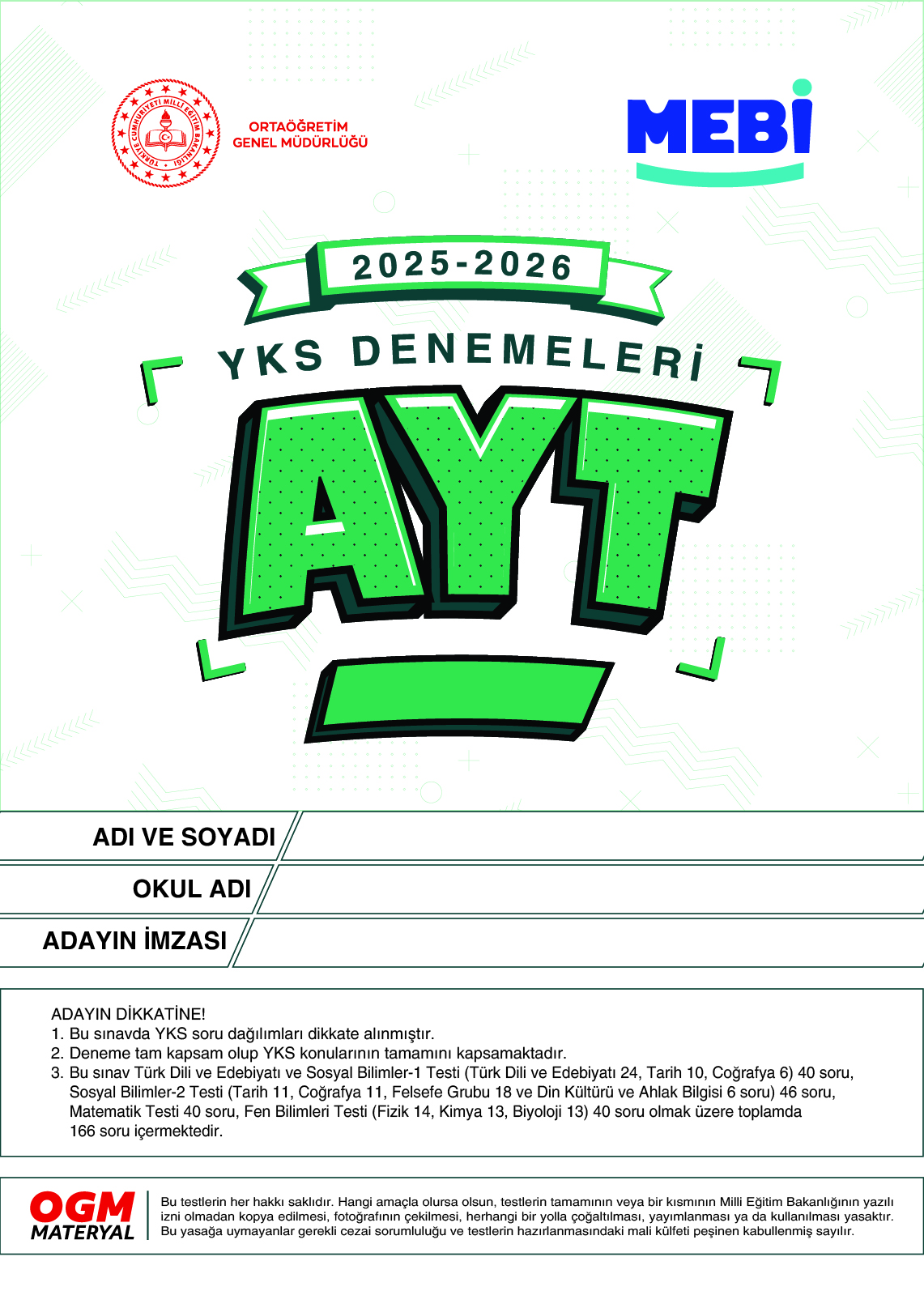YKS ve LGS Denemeleri