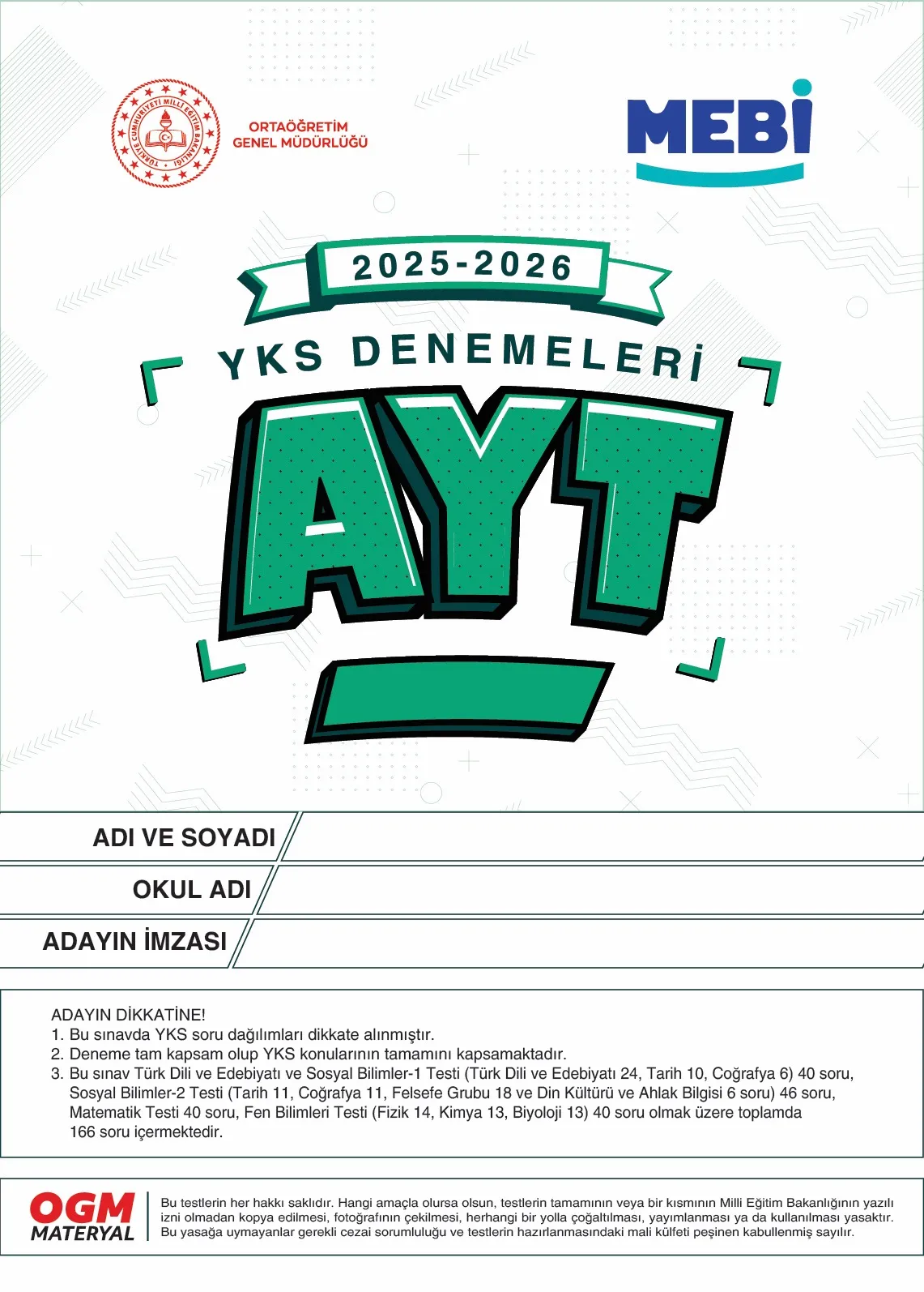 YKS ve LGS Denemeleri